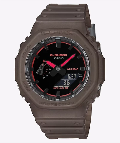 G-Shock GA2100K-3ACR Brown Smoke Analog & Digital Watch