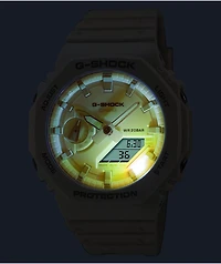 G-Shock GA2100TL-7A White & Turquoise Analog Digital Watch