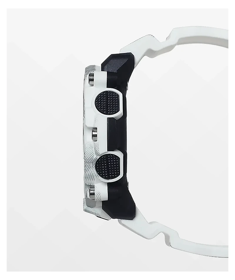 G-Shock GA2200 White Marble & Black Digital & Analog Watch