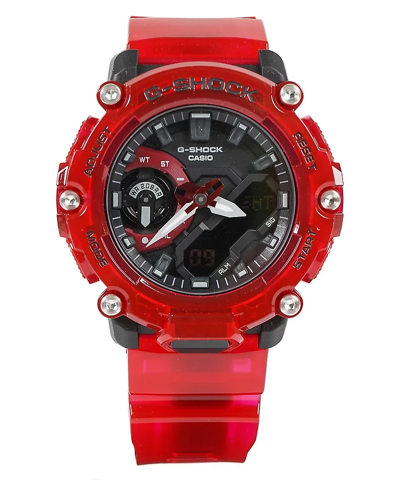 G-Shock GA2200SKL4A Transparent Red Digital & Analog Watch