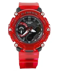 G-Shock GA2200SKL4A Transparent Red Digital & Analog Watch