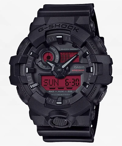 G-Shock GA700BBR-1A Black & Red Analog & Digital Watch