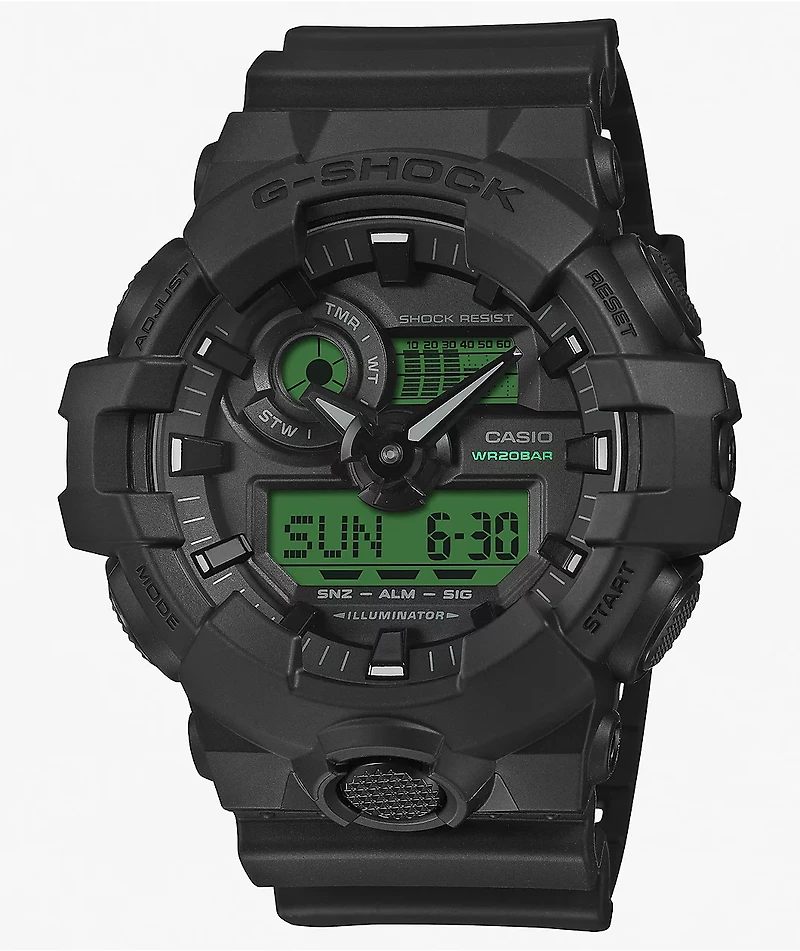 G-Shock GA700BEG-1A Black & Electro Green Analog & Digital Watch