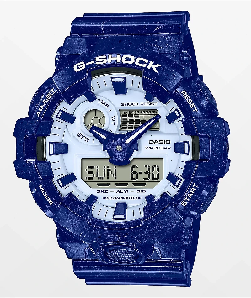 G-Shock GA700BWP-2A Blue & White Watch