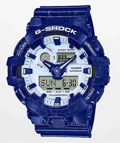 G-Shock GA700BWP-2A Blue & White Watch