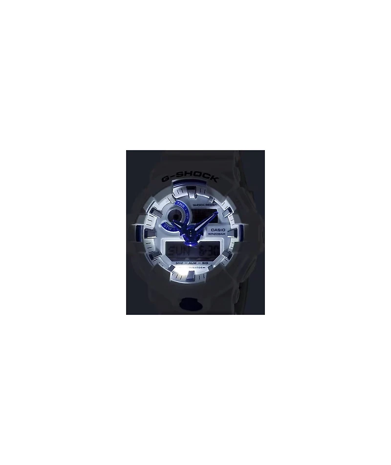 G-Shock GA700HDS-7A White & Blue Analog & Digital Watch
