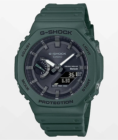 G-Shock GAB2100-3A Green & Black Bluetooth Solar Watch