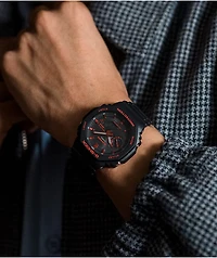 G-Shock GAB2100BNR-1A Black & Red Analog & Digital Watch