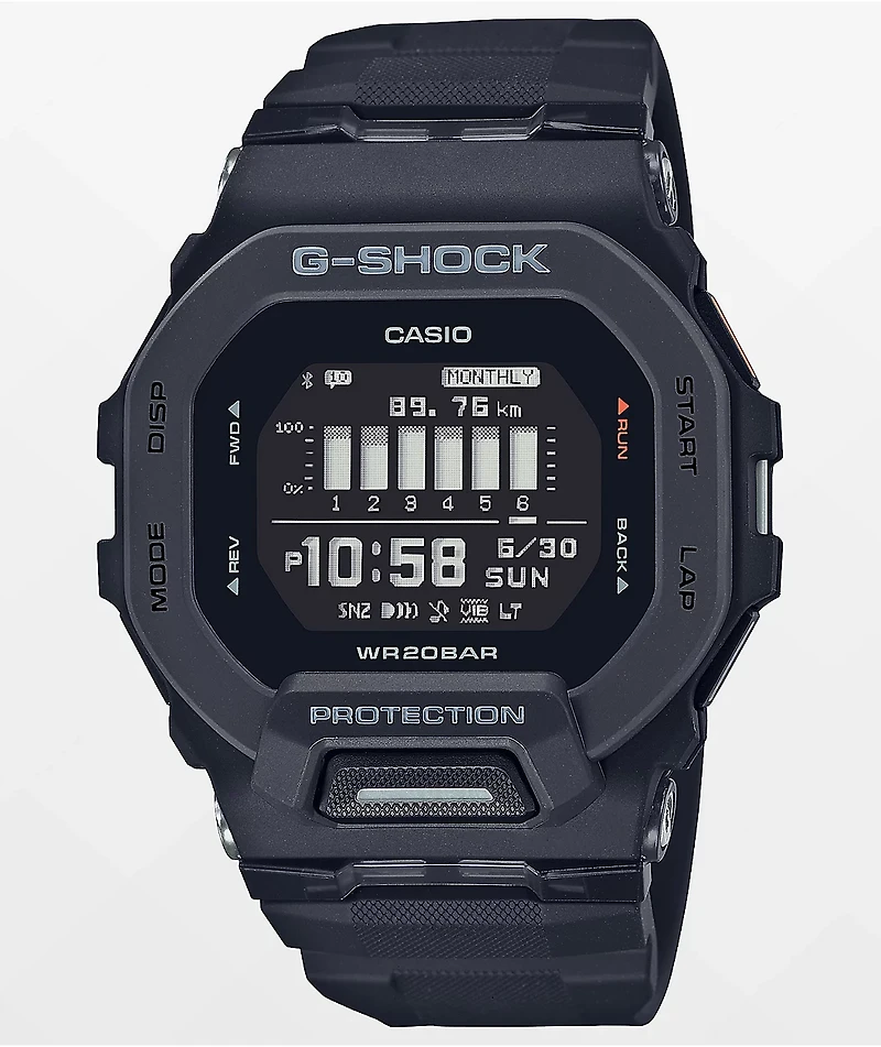 G-Shock GBD200 Square Black Digital Watch