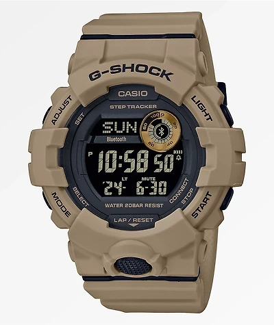 G-Shock GBD800 Dark Khaki & Black Digital Watch