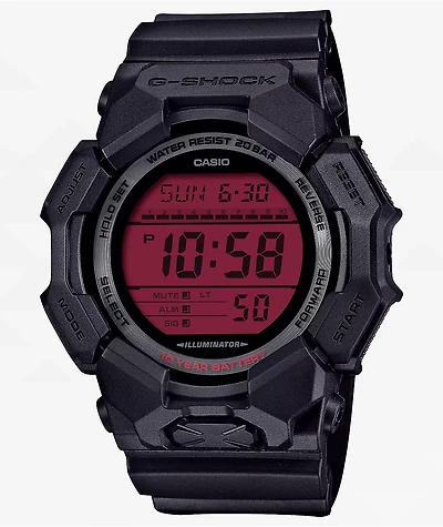 G-Shock GD010BBR-1 Black & Red Digital Watch