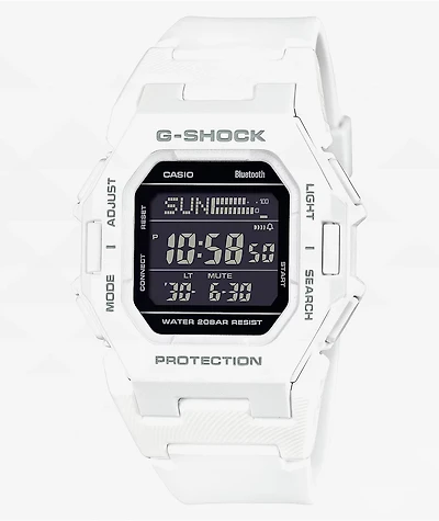 G-Shock GDB500-7 White Bluetooth Digital Watch