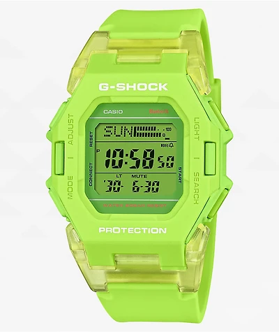G-Shock GDB500S-3 Fluorescent Yellow Bluetooth Digital Watch
