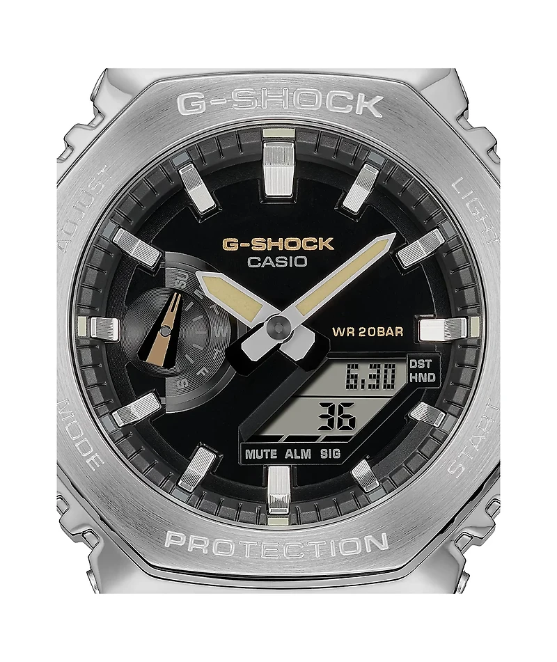 G-Shock GM2100-C5A Silver & Tan Analog & Digital Watch
