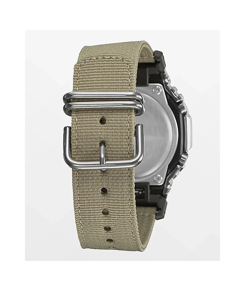 G-Shock GM2100-C5A Silver & Tan Analog & Digital Watch