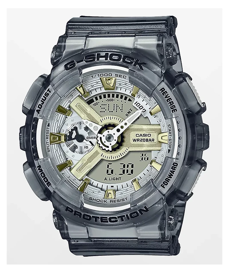 G-Shock GMA-S110GS-8A Black, Gold & Transparent Digital & Analog Watch