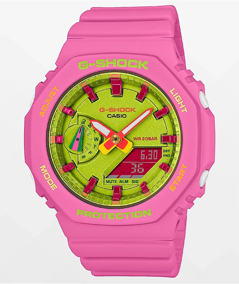 G-Shock GMA-S2100BS-4ACR Pink & Yellow Analog Watch