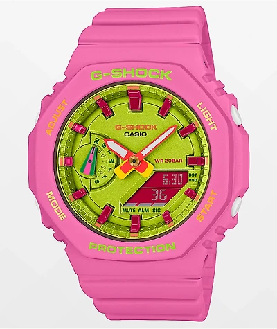 G-Shock GMA-S2100BS-4ACR Pink & Yellow Analog Watch