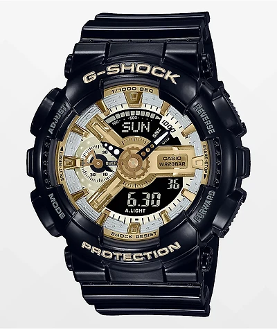 G-Shock GMAS110GB-1A Black & Gold Watch