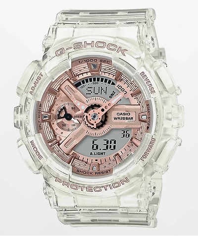 G-Shock GMAS110SR Transparent Rose Gold Watch