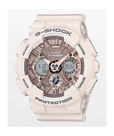 G-Shock GMAS120MF-4A Light Pink & Gold Watch