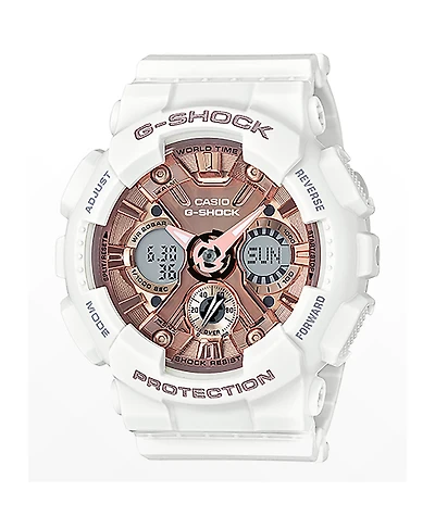G-Shock GMAS120MF-7A2 White & Rose Gold Watch