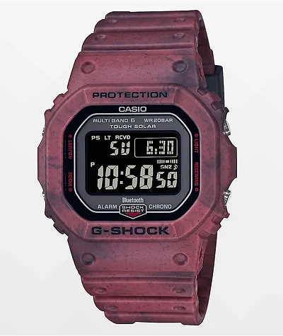 G-Shock GWB5600SL-4 Digital Red Marble & Black Watch