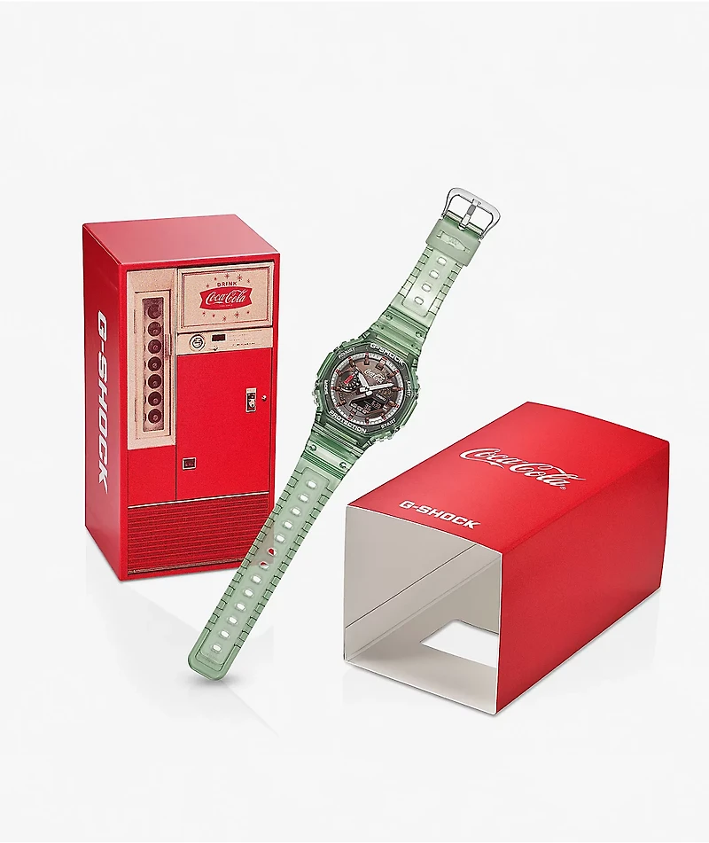 G-Shock x Coca-Cola GA2100CC-3A Bottle Green & Brown Analog & Digital Watch