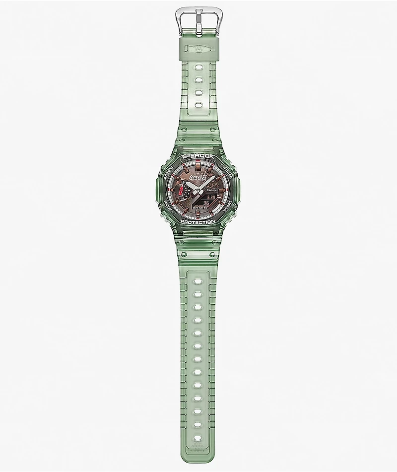 G-Shock x Coca-Cola GA2100CC-3A Bottle Green & Brown Analog & Digital Watch