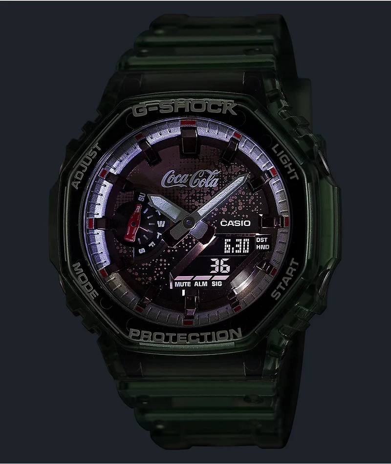 G-Shock x Coca-Cola GA2100CC-3A Bottle Green & Brown Analog & Digital Watch
