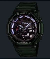 G-Shock x Coca-Cola GA2100CC-3A Bottle Green & Brown Analog & Digital Watch