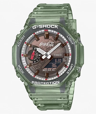 G-Shock x Coca-Cola GA2100CC-3A Bottle Green & Brown Analog & Digital Watch