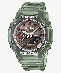 G-Shock x Coca-Cola GA2100CC-3A Bottle Green & Brown Analog & Digital Watch