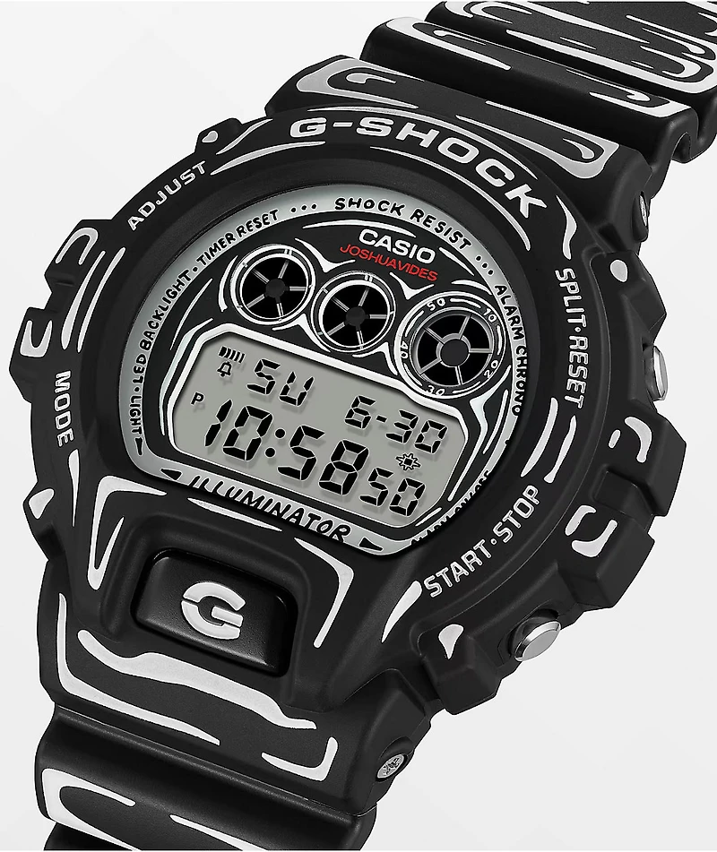 G-Shock x Joshua Vides DDW6900JV-1 Black & White Digital Watch