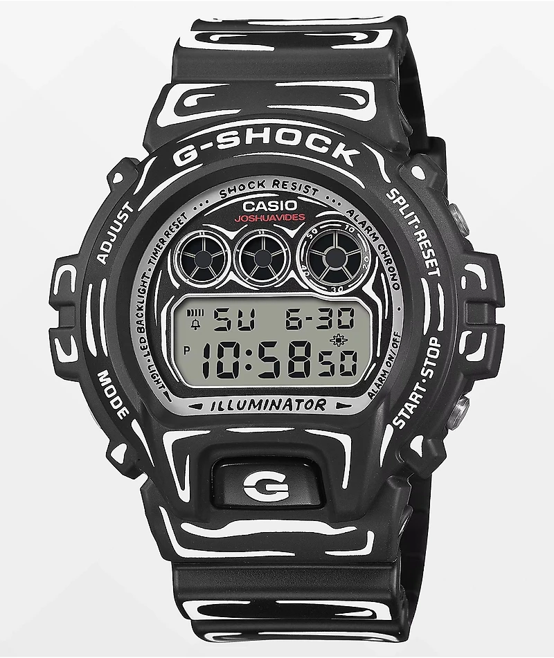 G-Shock x Joshua Vides DDW6900JV-1 Black & White Digital Watch