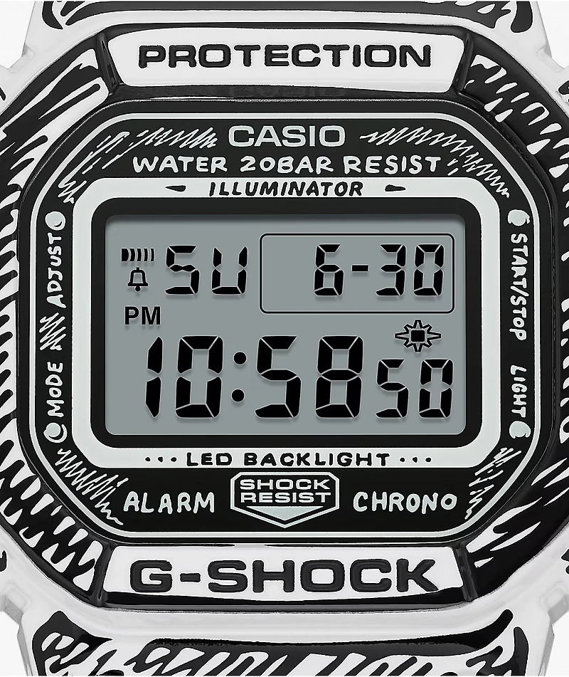 G-Shock x Joshua Vides DW5600JV-7CR White Digital Watch