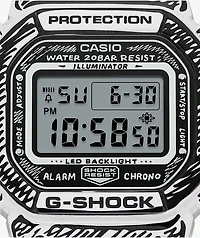 G-Shock x Joshua Vides DW5600JV-7CR White Digital Watch