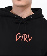 GIRL Vertigirl Back Patch Black Hoodie