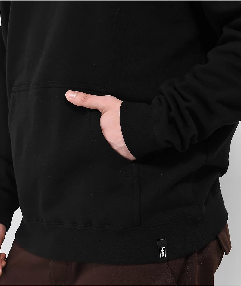 GIRL Vertigirl Back Patch Black Hoodie
