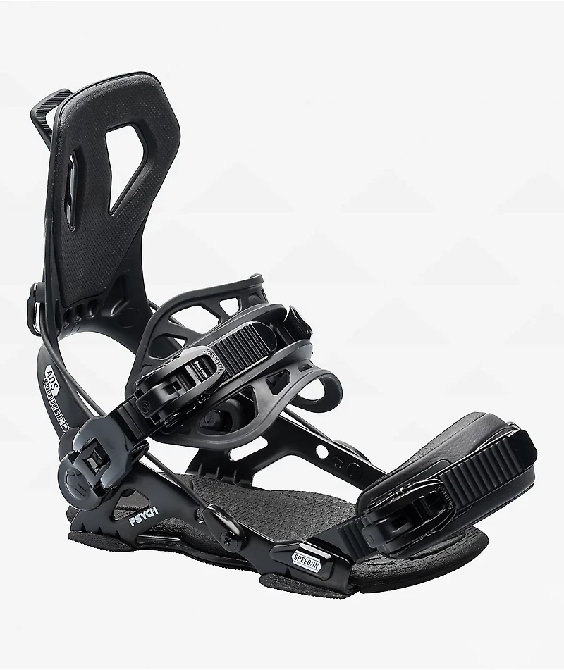 GNU Psych Black Snowboard Bindings 2026