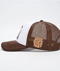 GRLSWIRL Support Skate Crew Brown Trucker Hat