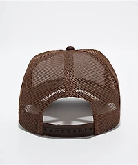 GRLSWIRL Support Skate Crew Brown Trucker Hat