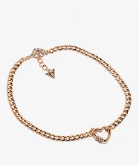 GUESS Heart Gold Statement Necklace