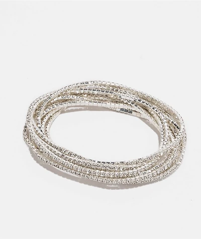 GUESS Silver Stretch Bracelet Set