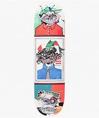 GX1000 Green Faces Three 8.5" Skateboard Deck