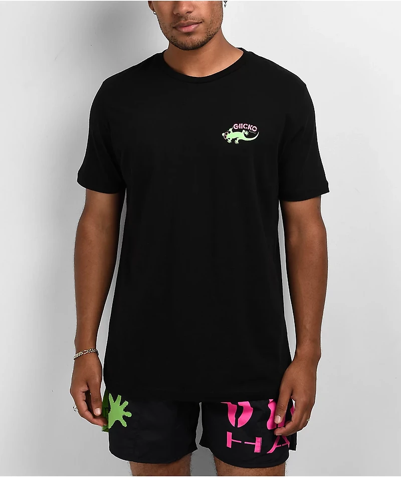 Gecko Cocktail Club Black T-Shirt