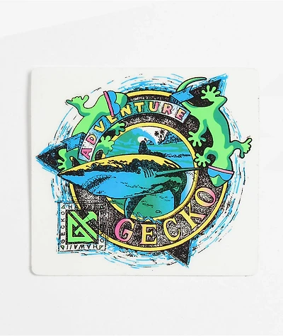 Gecko Hawaii Adventure Gecko Sticker