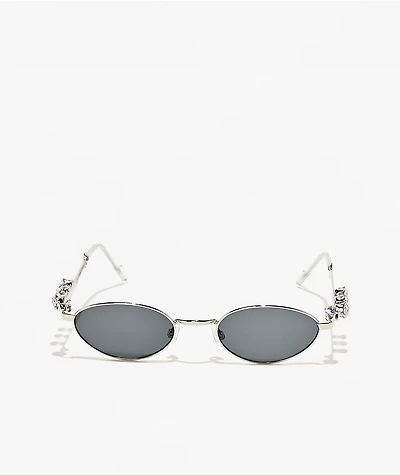 Gem'd Wire Silver Sunglasses