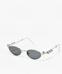 Gem'd Wire Silver Sunglasses