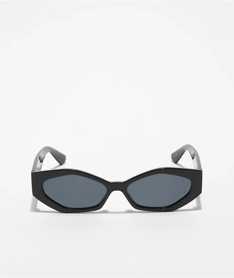 Geo Black Cat Eye Sunglasses